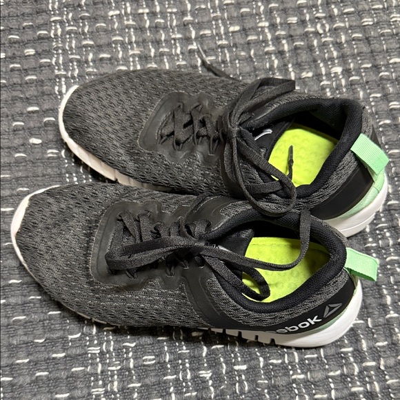 Reebok Shoes - Reebok z rated Black Trainers with Neon Green Insoles